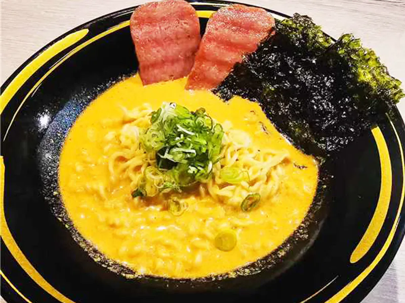 Creamy spicy miso ramen with chashu and nori at J Sushi & Ramen , a Japanese Restaurant in Pomona